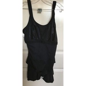 NWT Beach Belle Black Bathing Suit - Sz. 24W
